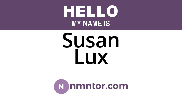 Susan Lux