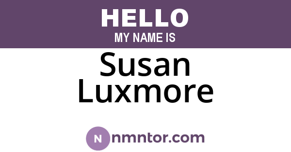 Susan Luxmore