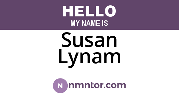 Susan Lynam
