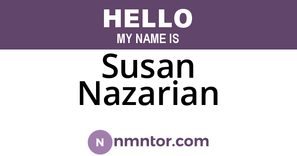 Susan Nazarian
