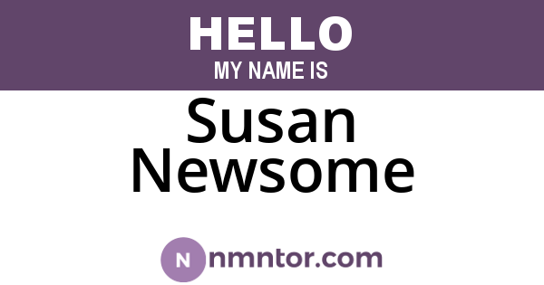 Susan Newsome