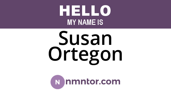 Susan Ortegon