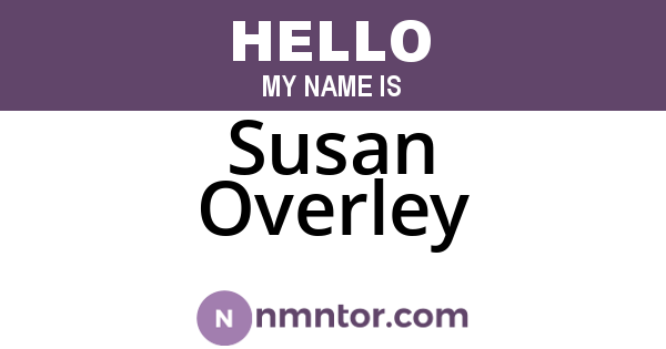 Susan Overley