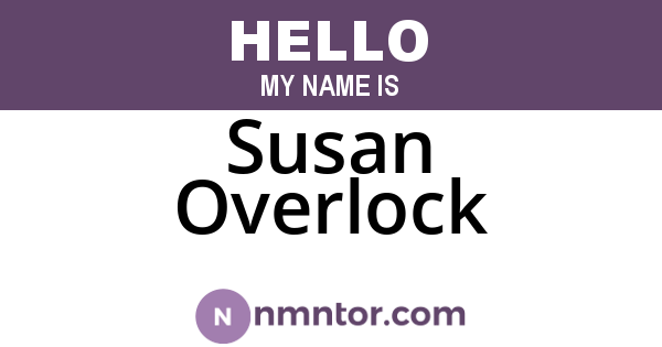 Susan Overlock