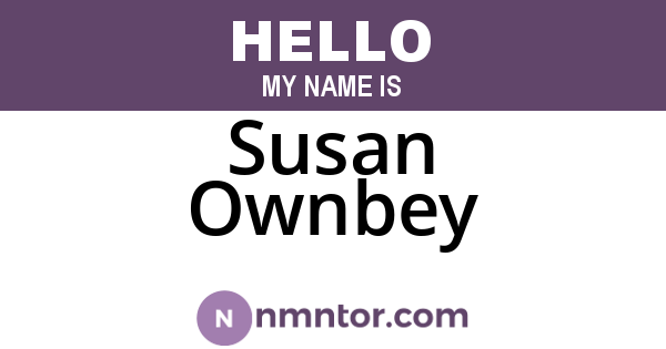 Susan Ownbey