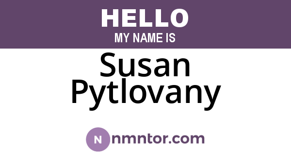 Susan Pytlovany