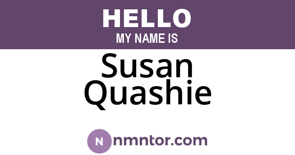 Susan Quashie
