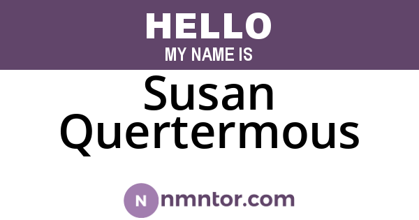 Susan Quertermous