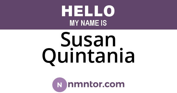 Susan Quintania