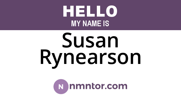 Susan Rynearson