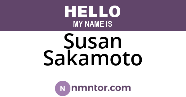 Susan Sakamoto