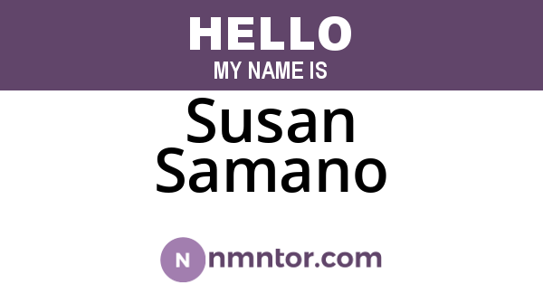 Susan Samano