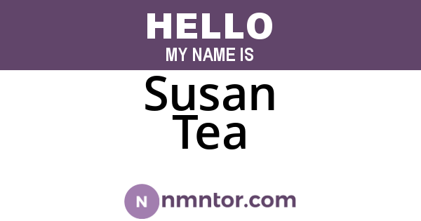 Susan Tea