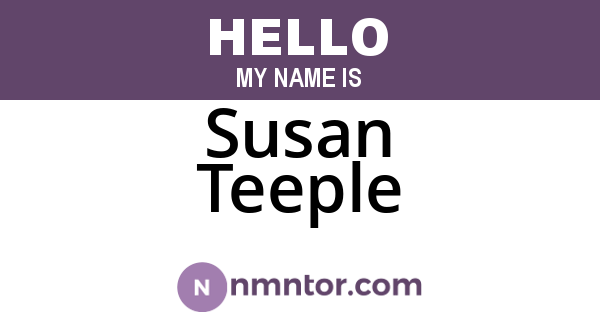 Susan Teeple