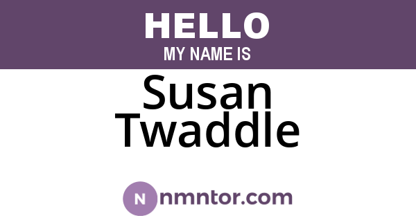 Susan Twaddle