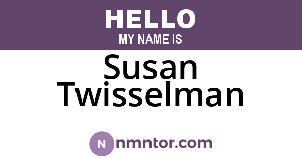 Susan Twisselman