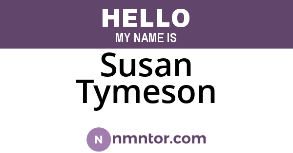 Susan Tymeson