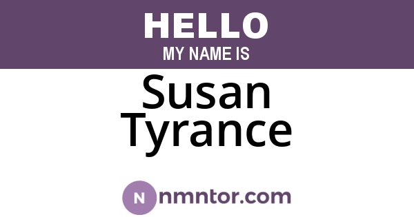 Susan Tyrance