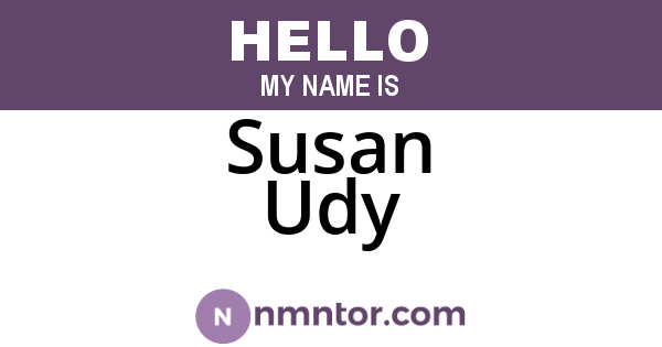 Susan Udy