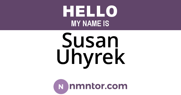 Susan Uhyrek