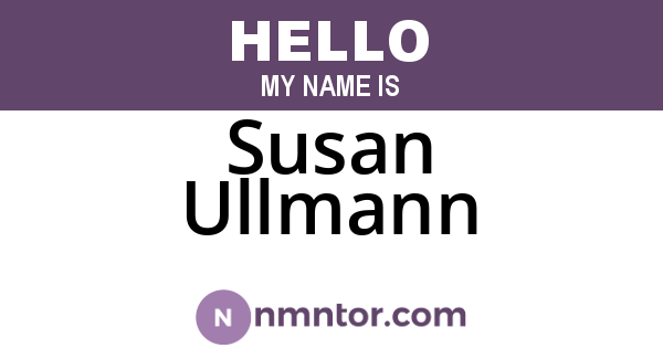 Susan Ullmann
