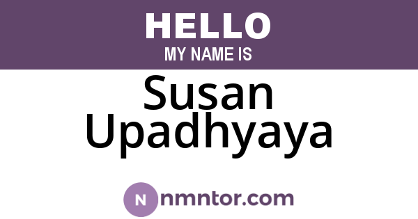 Susan Upadhyaya