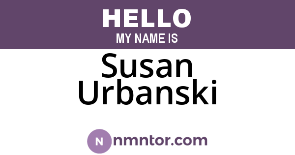 Susan Urbanski