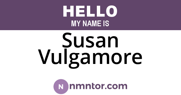 Susan Vulgamore