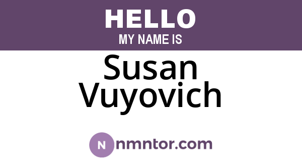 Susan Vuyovich
