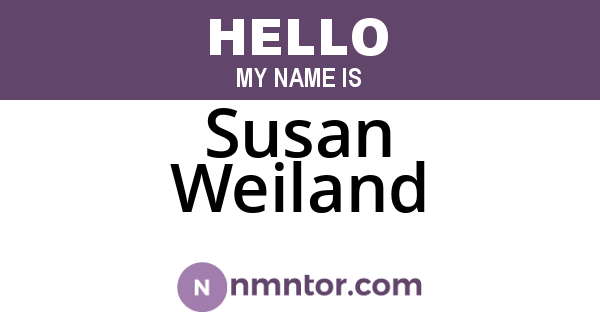Susan Weiland