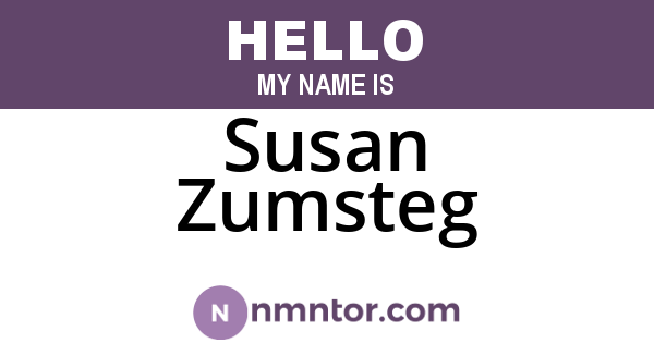 Susan Zumsteg