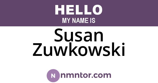 Susan Zuwkowski