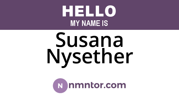 Susana Nysether