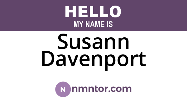 Susann Davenport