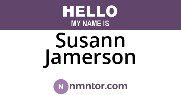 Susann Jamerson