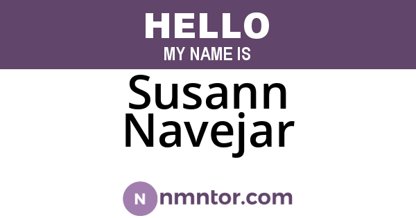 Susann Navejar