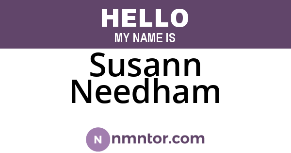 Susann Needham
