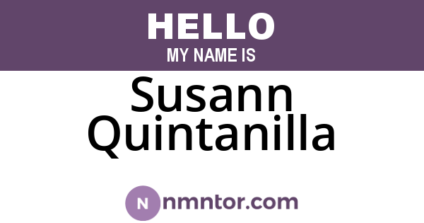 Susann Quintanilla