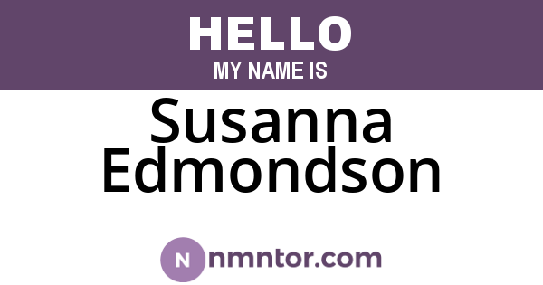 Susanna Edmondson
