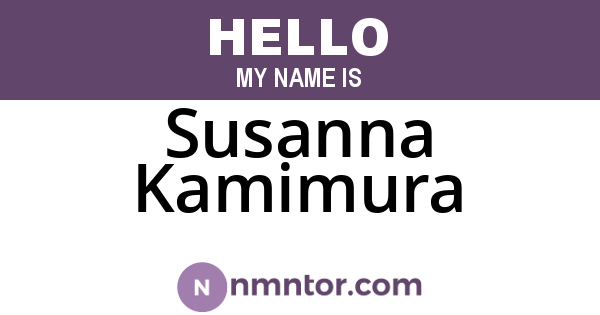 Susanna Kamimura