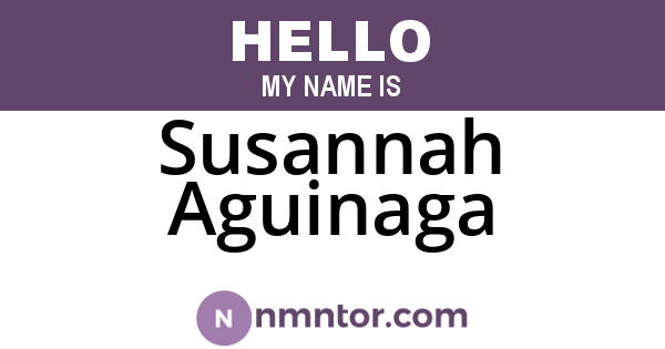 Susannah Aguinaga