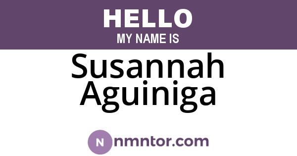 Susannah Aguiniga