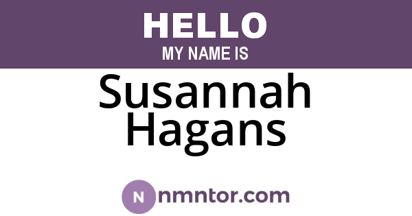 Susannah Hagans