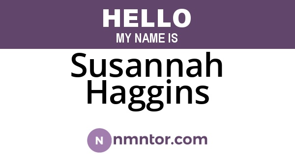 Susannah Haggins