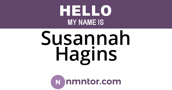 Susannah Hagins