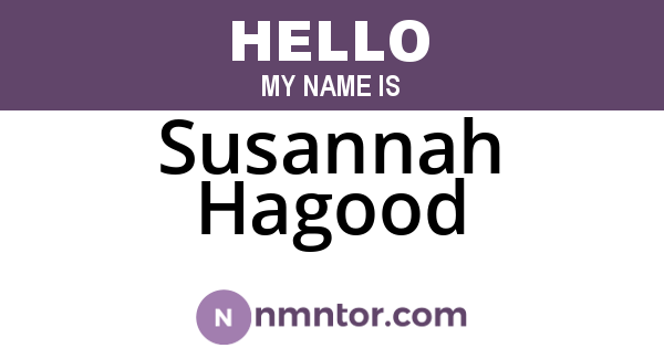 Susannah Hagood