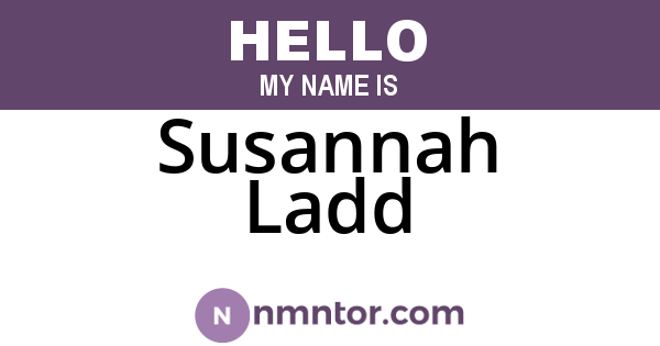 Susannah Ladd