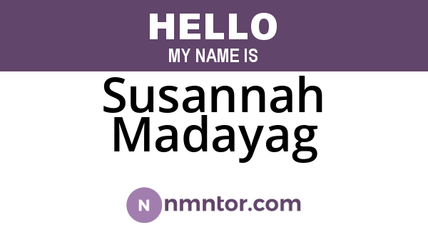 Susannah Madayag