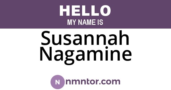 Susannah Nagamine
