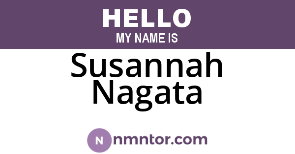Susannah Nagata